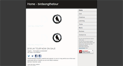 Desktop Screenshot of birdsongthetour.com